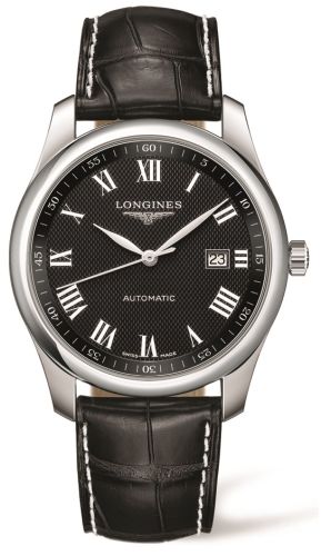 Longines Master Collection 40 Date Paslanmaz Çelik / Siyah-Roman / Alligator, referans L2.793.4.51.7
