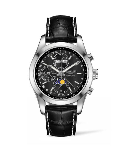 Longines Conquest Classic Moonphase Stainless Steel / Black 42mm, reference L2.798.4.52.3