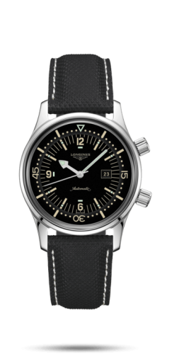 Legend Diver 36 Paslanmaz Çelik / Siyah / Kayış