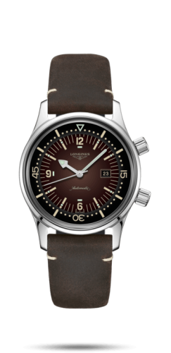 Legend Diver 36 Paslanmaz Çelik / Kahverengi / Kayış