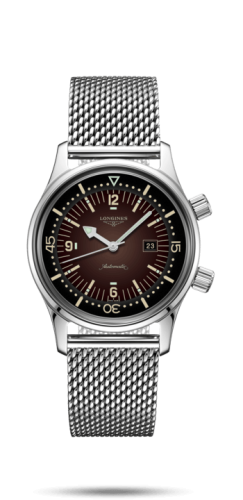 Legend Diver 36 Paslanmaz Çelik / Kahverengi / Mesh