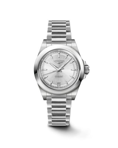 Longines Conquest 34 Paslanmaz Çelik / Gümüş / Bilezik, referans L3.430.4.72.6