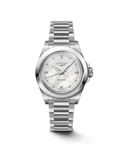 Longines Conquest 34 Paslanmaz Çelik / MOP / Bilezik, referans L3.430.4.87.6