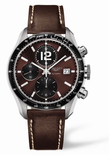 Longines GrandeVitesse Tachymeter Kahverengi Kayış 42mm, referans L3.636.4.60.2