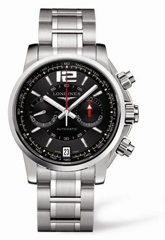 Longines Admiral Chronograph Siyah 42mm, referans L3.666.4.56.6