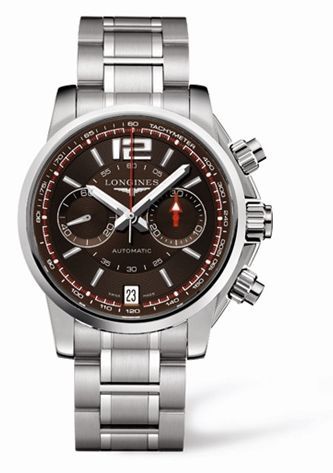 Longines Admiral Chronograph Kahverengi 42mm, referans L3.666.4.66.6