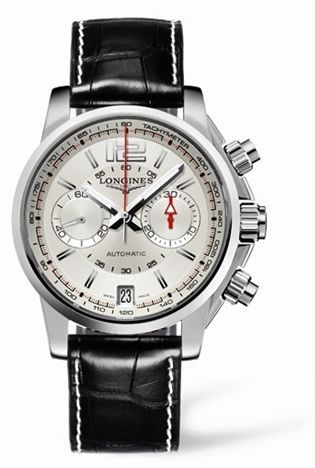 Longines Admiral Chronograph Gümüş Kayış 42mm, referans L3.666.4.76.2
