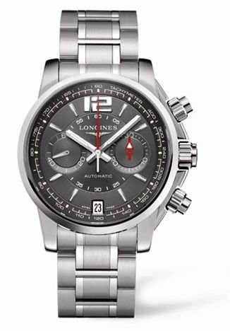 Longines Admiral Chronograph Gri 42mm, referans L3.666.4.79.6