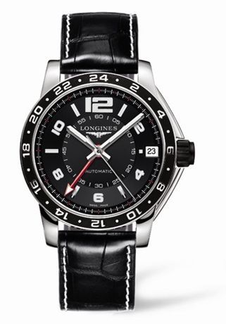 Longines Admiral GMT Siyah XL, referans L3.668.4.56.2