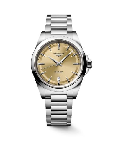 Longines Conquest 38 Paslanmaz Çelik / Champagne / Bilezik, referans L3.720.4.62.6