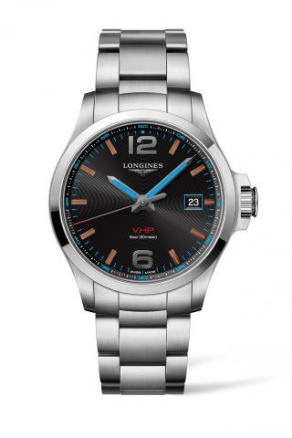 Longines Conquest V.H.P. 43 Paslanmaz Çelik / Altın Coast Commonwealth Games / Bilezik, referans L3.726.4.99.6