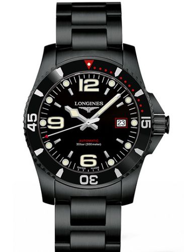 Longines HydroConquest 41 Automatic PVD / Siyah / Bilezik / Japan, referans L3.742.2.56.6
