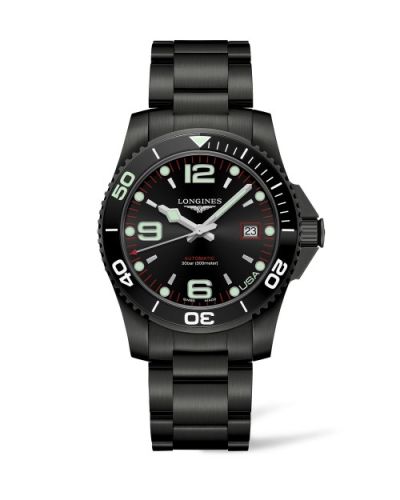 Longines HydroConquest 41 Automatic PVD / Siyah / Bilezik / USA, referans L3.742.2.58.6