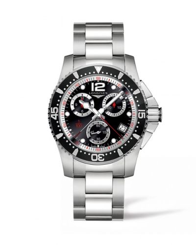 Longines Hydroconquest 41 Quartz Chronograph Paslanmaz Çelik / Siyah / Bilezik, referans L3.743.4.56.6