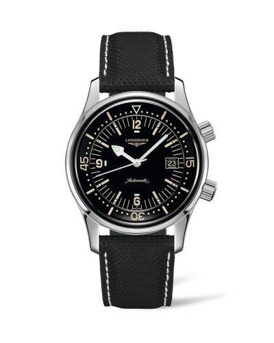 Legend Diver Date Paslanmaz Çelik / Siyah / Calf 42 mm