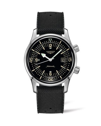 Legend Diver Date Paslanmaz Çelik / Siyah / Kauçuk 42 mm