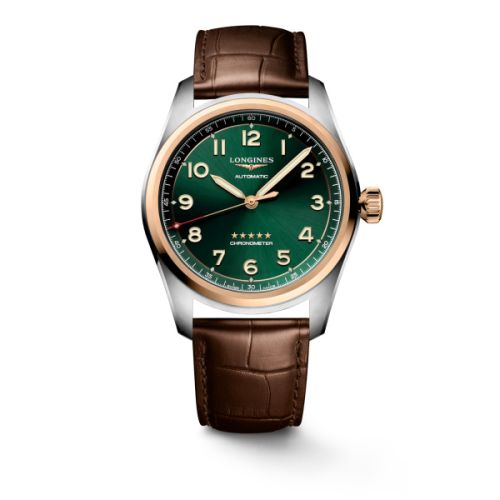 Longines Spirit Automatic 42 Paslanmaz Çelik - Pembe Altın / Yeşil / Macau Edition, referans L3.811.5.09.9