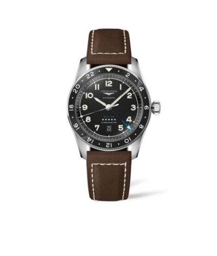 Longines Spirit Zulu Time 42 Siyah / Kayış, referans L3.812.4.53.2