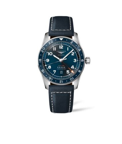 Longines Spirit Zulu Time 42 Mavi / Kayış, referans L3.812.4.93.2