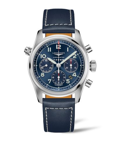 Longines Spirit Chronograph 42 Mavi / Kayış, referans L3.820.4.93.0