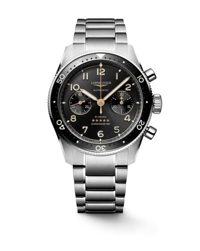 Longines Spirit Flyback 42 Paslanmaz Çelik / Siyah / Bilezik, referans L3.821.4.53.6