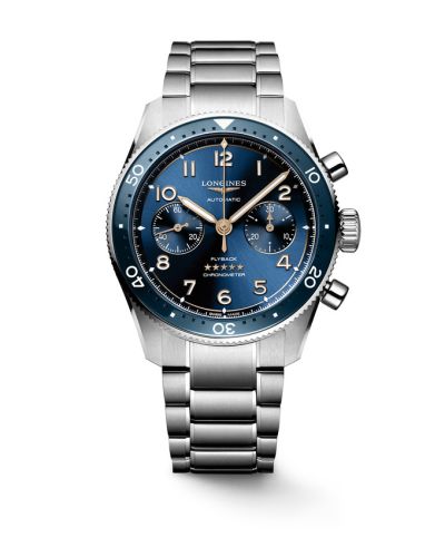 Longines Spirit Flyback 42 Paslanmaz Çelik / Mavi / Bilezik, referans L3.821.4.93.6