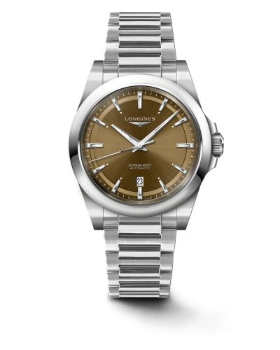 Longines Conquest 41 Stainless Steel / Brown / Bracelet, reference L3.830.4.62.6