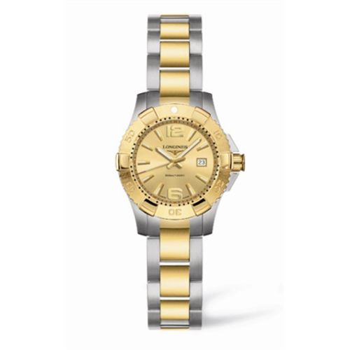 Longines Hydroconquest Quartz 25 Two Tone, referans L3.147.3.36.7