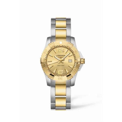 Longines Hydroconquest Quartz 29.5 Two Tone Altın, referans L3.247.3.36.7