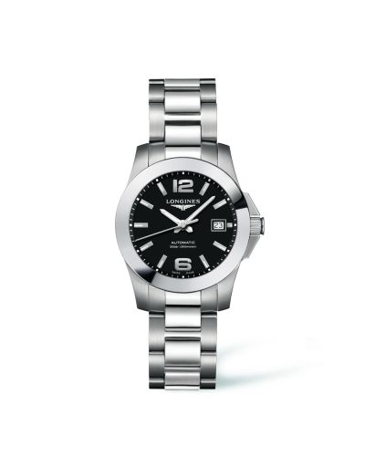 Longines Conquest 29.5 Automatic Paslanmaz Çelik Siyah, referans L3.276.4.58.6