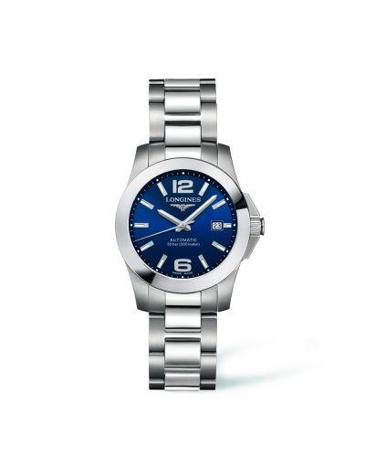 Longines Conquest 29.5 Automatic Paslanmaz Çelik Mavi, referans L3.276.4.99.6
