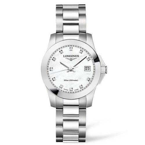 Longines Conquest 29.5 Quartz Paslanmaz Çelik, referans L3.277.4.87.6
