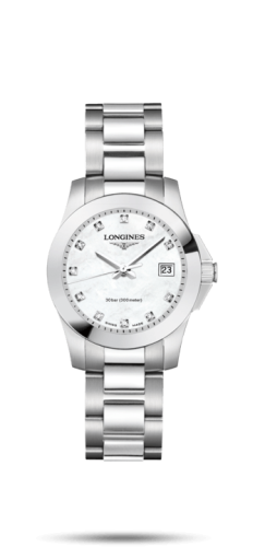 Longines Conquest Quartz 29.5 Paslanmaz Çelik / MOP, referans L3.376.4.87.6