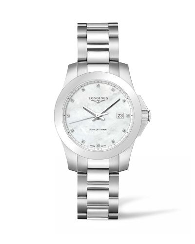 Longines Conquest Quartz 36 Paslanmaz Çelik / MOP, referans L3.378.4.87.6