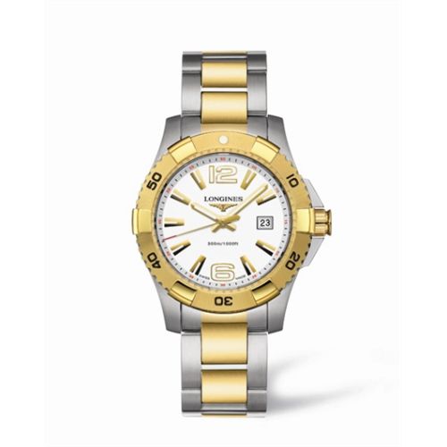 Hydroconquest 39 Quartz Two Tone Beyaz