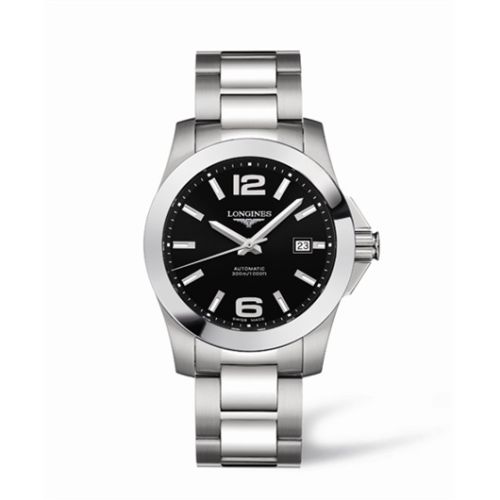 Longines Conquest Automatic 41mm Siyah, referans L3.658.4.56.6