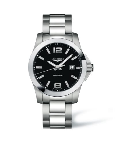 Longines Conquest Quartz 41mm Siyah, referans L3.659.4.58.6