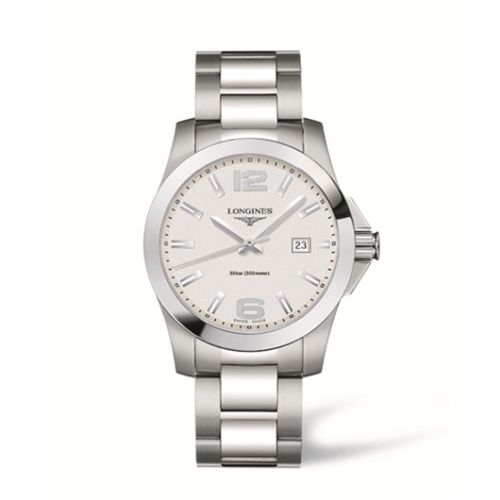 Longines Conquest Quartz 41mm Gümüş, referans L3.659.4.76.6