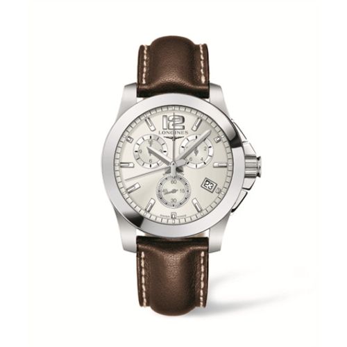 Longines Conquest Chronograph Quartz 41mm, referans L3.660.4.76.5