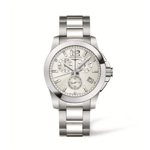 Longines Conquest Chronograph Quartz 41mm, referans L3.660.4.76.6