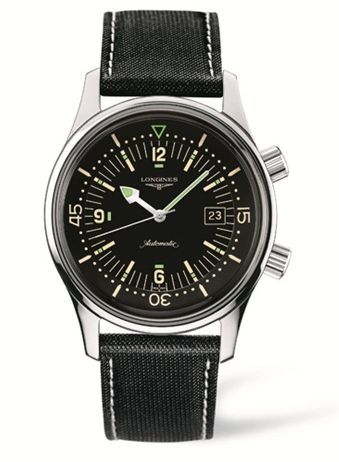 Legend Diver Date Paslanmaz Çelik / Siyah / Kayış 42 mm