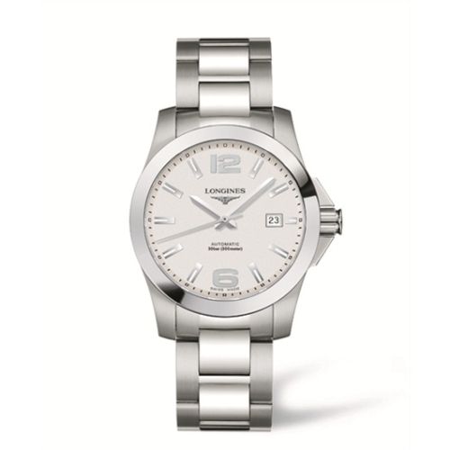 Longines Conquest 39 Automatic Gümüş, referans L3.676.4.76.6