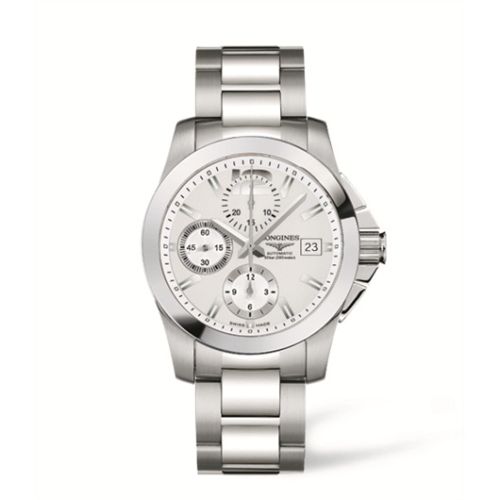 Longines Conquest Chronograph 41mm, referans L3.678.4.76.6