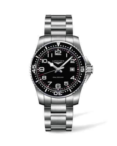 Longines Hydroconquest Quartz 39 Siyah, referans L3.688.4.53.6