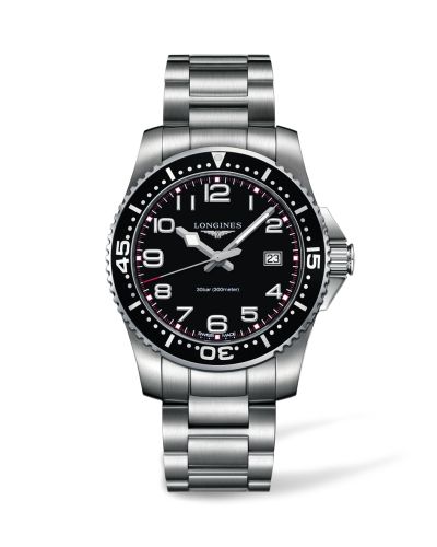 Longines Hydroconquest Quartz 41 Siyah, referans L3.689.4.53.6