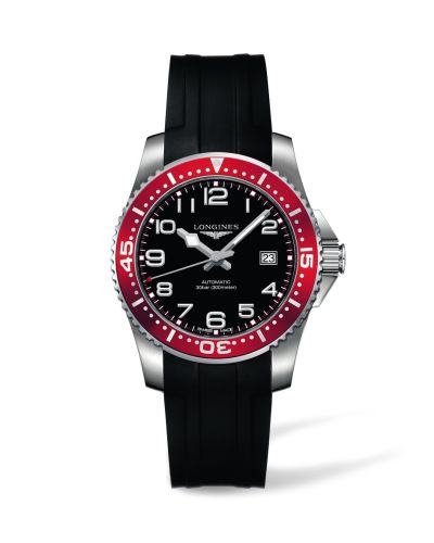 Longines Hydroconquest Auttomatic 39 Kırmızı Kauçuk, referans L3.694.4.59.2