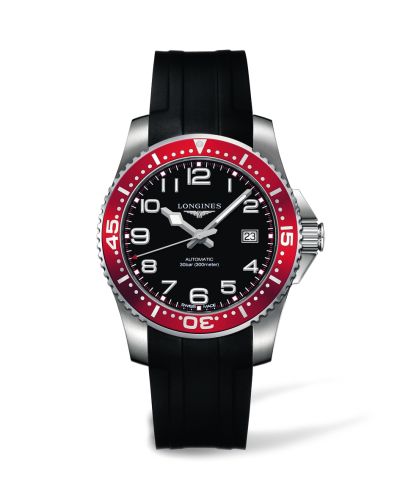 Longines Hydroconquest Automatic 41 Kırmızı Kauçuk, referans L3.695.4.59.2