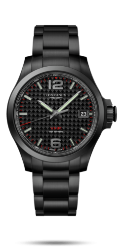 Longines Conquest V.H.P. 41 PVD / Carbon / Bilezik, referans L3.716.2.66.6