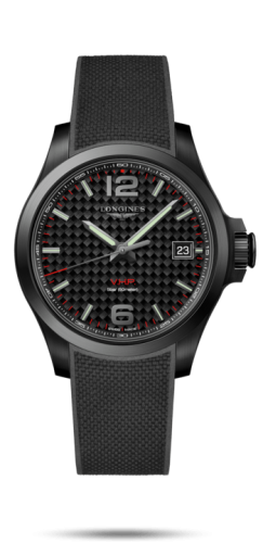 Longines Conquest V.H.P. 41 PVD / Carbon / Kauçuk, referans L3.716.2.66.9