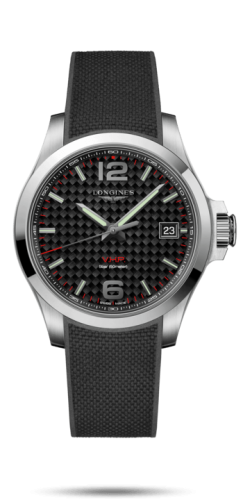 Longines Conquest V.H.P. 41 Paslanmaz Çelik / Carbon / Kauçuk, referans L3.716.4.66.9